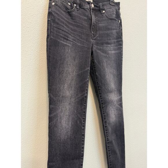 J. Crew 9" High-Rise Toothpick Black Wash Denim Jeans; W 29 - Picture 5 of 7